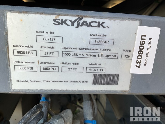 ELEVADOR TIJERA SKYJACK SJ7127RT