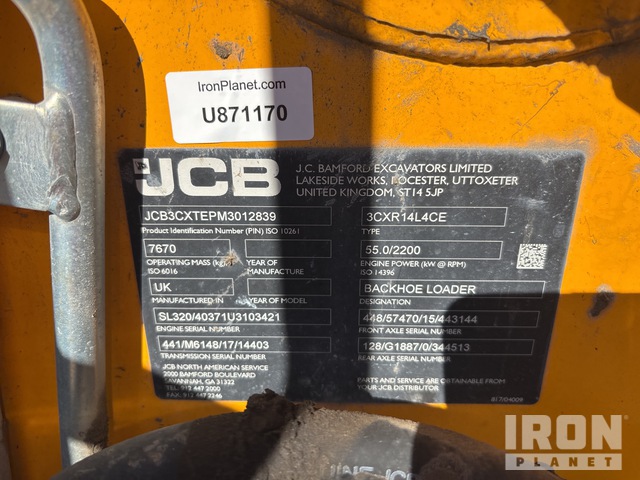RETROEXCAVADORA 2022 JCB 3CX