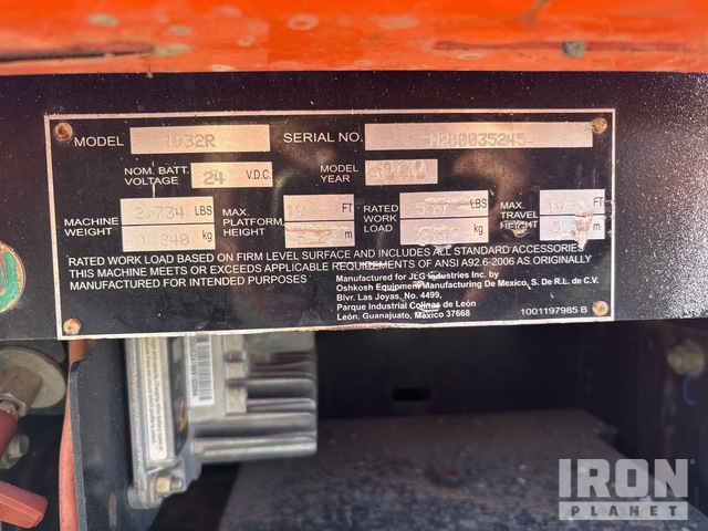 ELEVADOR TIJERA 2019 JLG 1932R