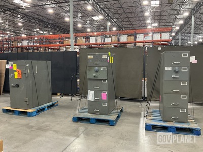 (2) Filing Cabinet Safes & (1) Safe