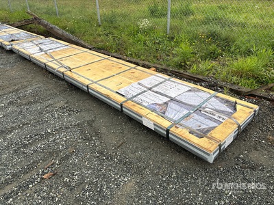 Quantity of (125) 16FT X 3FT 6,000 SQFT White Steel Siding Roofing (Unused)