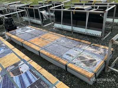 Quantity of (150) 10ft X 3ft 4,500 SQFT Grey Steel Siding Roofing (Unused)