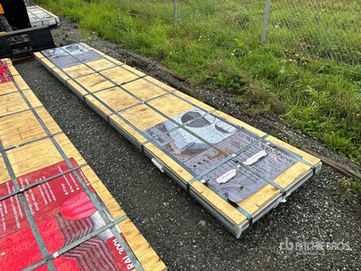 Quantity of (100) 16ft X 3ft 4,800 SQFT Grey Steel Siding Roofing (Unused)