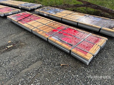 Quantity of (125) 12ft X 3ft 4,500 SQFT Red Steel Siding Roofing (Unused)