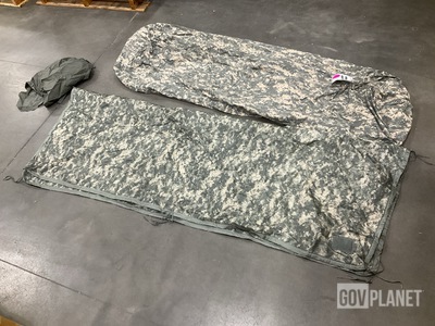 (18) Stuff Sacks, (18) Wet Weather Poncho Liners & Assorted Items