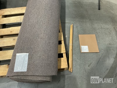 (30) Cot Poles, (87) Sq Ft of Felt, (55) Plastic Sheets & Assorted Items