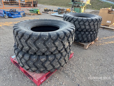 Quantity of (4) 2024 Beaver 17.5/25 Studded Grader Pneumatici