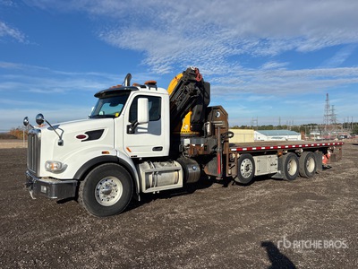 2017 Copma 300.8 11140 lb Knuckle Boom on 2019 Peterbilt 567 8x4 Ciężarówka z wysięgnikiem