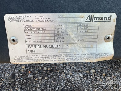 2020 Allmand MP45 45 kW Mobile Generator set