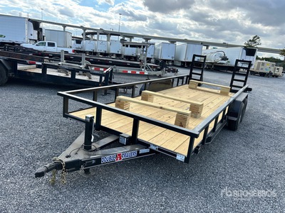 2026 Double A 8320T52 20 ft T/A Trailer utilitario (Unused)