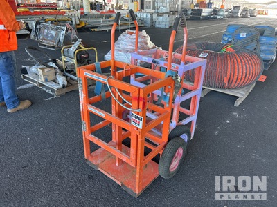 Quantity of (2) 250 kg Gas Cylinder Trolley ادوات صناعية متنوعة