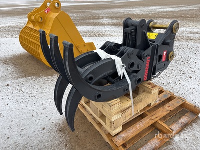 2025 LEDI LD60MQD 47 in Rotating Excavator Grapple - Fits 5-8 Ton (Unused)