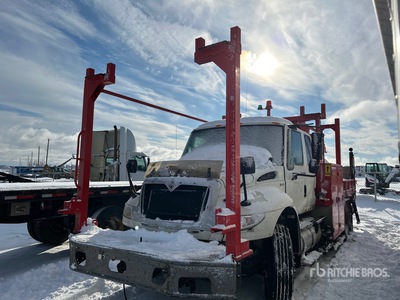 Fassi F38A.21 4090 lb Knuckle Boom on 2012 International 4400 4x2 Extended Cab Boom Truck