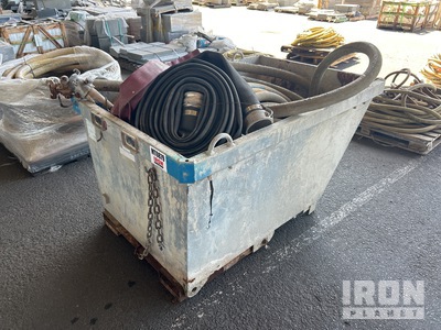 2019 EWE Concrete Bin w/ Quantity of Hoses ادوات صناعية متنوعة