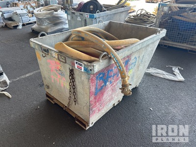 2020 EWE Concrete Bin w/ Quantity of Hoses ادوات صناعية متنوعة