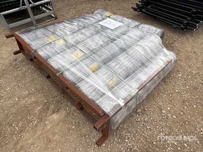 Quantity of (8) 2024 BYT FFC762 330 ft x 4 ft Galvanized Farm Fencing (Unused)