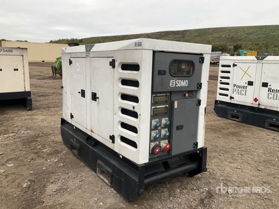 2014 Sdmo R66C3 60 kVA Skid-Mounted Zestaw prądotwórczy