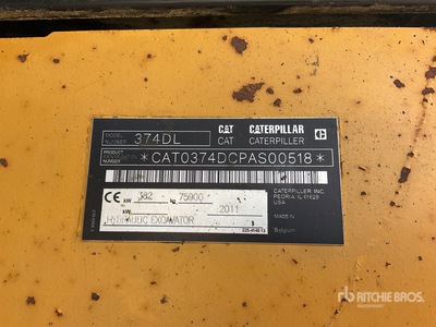 2011 Cat 374DL Escavatore cingolato