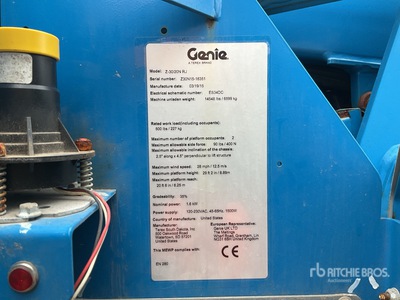 2015 Genie Z3020RJ Articulating Boom Lift