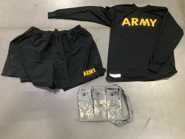 (135) Pairs of Fitness Pants, (22) Ammunition Bandoleers & Assorted Items