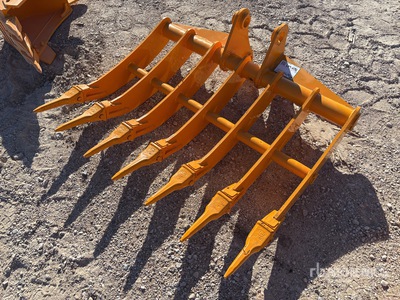 2025 GIYI 44 in Excavator Rake - Fits Cat 305 (Unused)