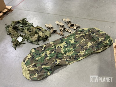 (1) Bivy Cover, (9) Individual Holsters, (5) Vests & Assorted Items