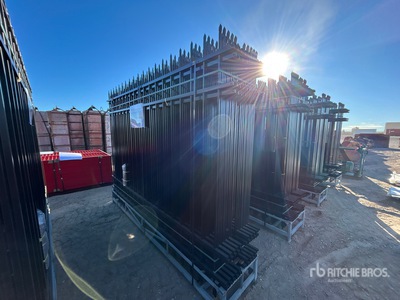 Quantity of (20) 2025 Canex 9 ft 8 in x 6 ft 9 in Powder Coated Ogrodzenie (Unused)