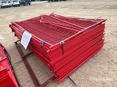 Quantity of (30) Canex 7 ft 6 in x 5 ft 10 in Powder Coated Temporary Ogrodzenie terenu (Unused)