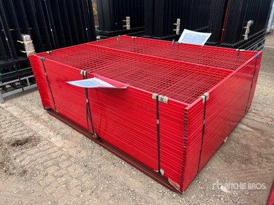 Quantity of (30) Canex 7 ft 6 in x 5 ft 10 in Powder Coated Temporary Ogrodzenie terenu (Unused)