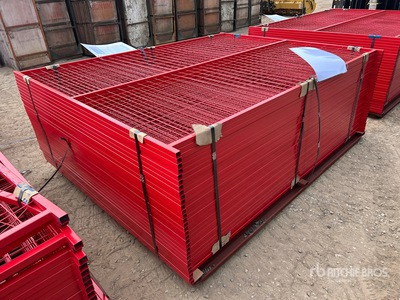 Quantity of (30) Canex 7 ft 6 in x 5 ft 10 in Powder Coated Temporary Ogrodzenie terenu (Unused)