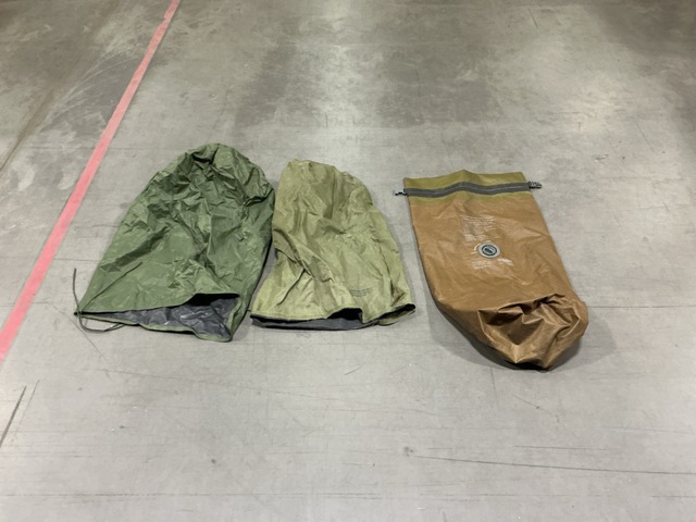 (196) Assault Pack Weatherproofing Bags & (693) Clothing Bags