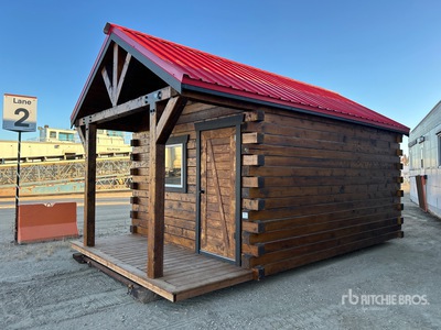 Custom Built 20 ft x 12 ft Skid-Mounted Log Cabin Divers