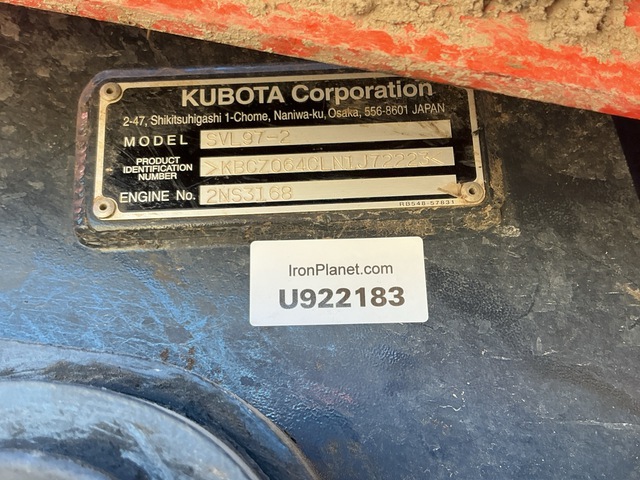 MINI CARGADOR SOBRE ORUGAS KUBOTA SVL972HFC
