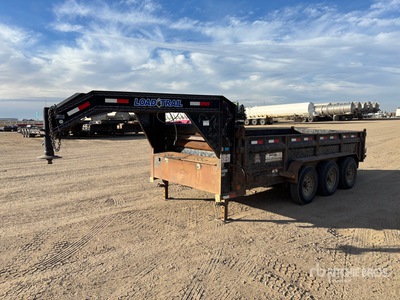 2013 Load Trail 14 ft Tri/A Gooseneck Remolque Ligero de Volteo