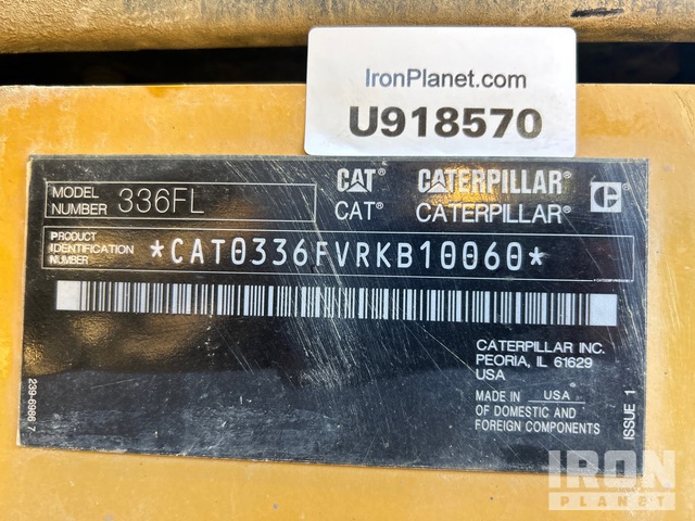 EXCAVADORA 2017 CATERPILLAR 336FL