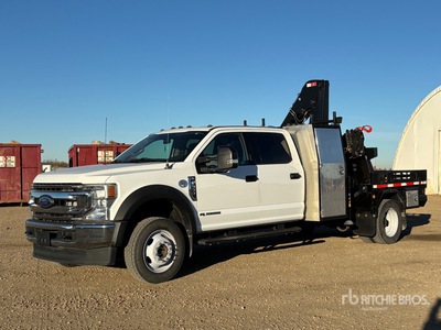 Bigmax TCA700.4HR 5270 lb Knuckle Boom on 2022 Ford F-550 XLT 4x4 Crew Cab Boom Truck
