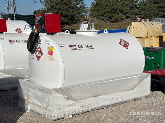 2025 AM Tank 500 490 gal Skid Mounted Steel Diesel Fuel Tank (Unused ...
