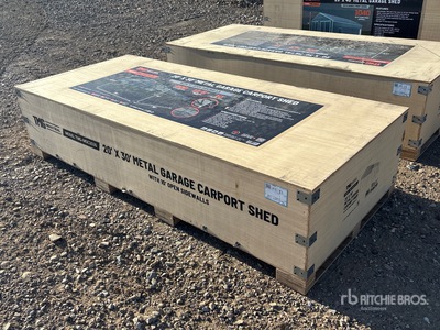 TMG MSC2030 20 ft x 30 ft Metal Tettoia per Auto (Unused)