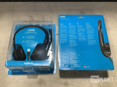 (48) Logitech H390 USB Computer Headsets