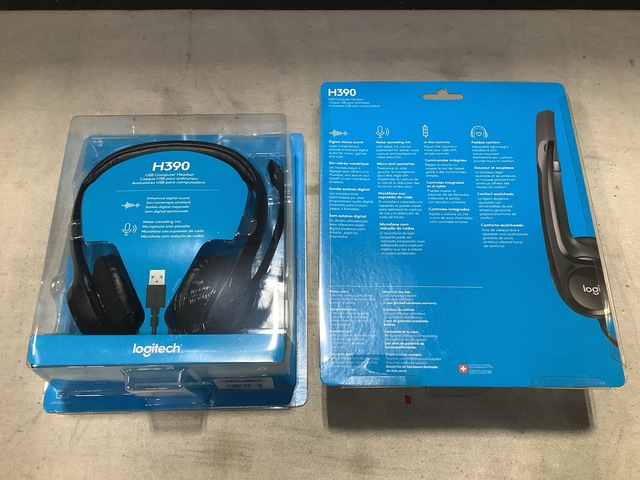 (48) Logitech H390 USB Computer Headsets