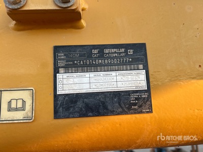 2010 Cat 140M VHP Niveleuse motorisé
