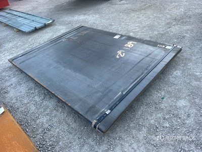 Quantity of 2025 Kit Containers 6 ft 1 in x (0.75 in Thick) Stahlplatten