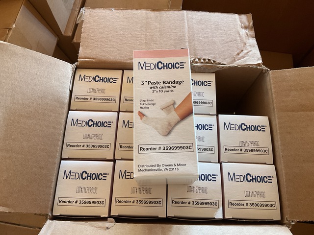 (60) Cases of MediChoice 3" Paste Bandages