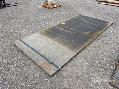 Quantity of (2) 2025 Kit Containers 60 in x 144 in (0.34 in Thick) Stahlplatten