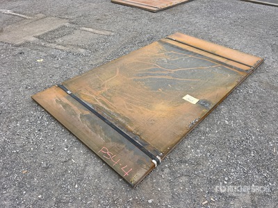 Quantity of (2) 2025 Kit Containers 60 in x 111 in (0.34 in Thick) Stahlplatten