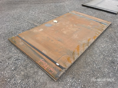 Quantity of (2) 2025 Kit Containers 60 in x 105 in (0.34 in Thick) Stahlplatten