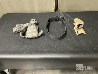 (20) Individual Holsters, (67) Individual Belts & Assorted Items