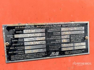 2008 JLG 600S 2WD Diesel Telescopic Boom Lift