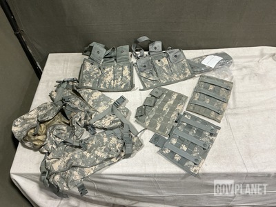 (200) M4 Three Mag Pouches, (100) Waist Packs & Assorted Items