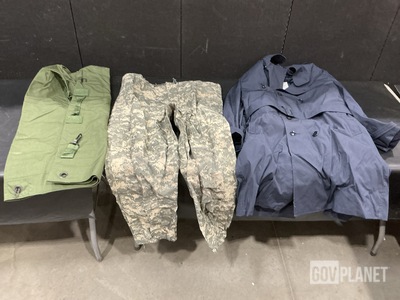 (126) Duffel Bags, (10) All-Weather Coats & Assorted Items